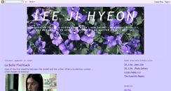 Desktop Screenshot of leejihyeon.blogspot.com