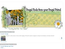 Tablet Screenshot of frugalfindsgiveaway.blogspot.com