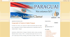 Desktop Screenshot of missaoomundoclama.blogspot.com