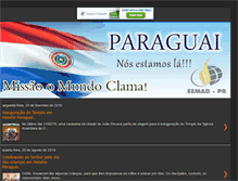 Tablet Screenshot of missaoomundoclama.blogspot.com