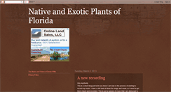 Desktop Screenshot of nativeandexoticplantsofflorida.blogspot.com