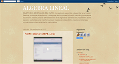 Desktop Screenshot of linealalgebra.blogspot.com