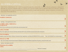 Tablet Screenshot of linealalgebra.blogspot.com