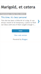 Mobile Screenshot of marigoldetc.blogspot.com