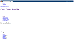 Desktop Screenshot of coughcausesremedies.blogspot.com