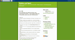 Desktop Screenshot of medien-und-sport.blogspot.com