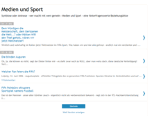 Tablet Screenshot of medien-und-sport.blogspot.com