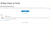 Tablet Screenshot of 40daysc2c.blogspot.com