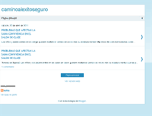 Tablet Screenshot of caminoalexitoseguro.blogspot.com
