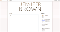 Desktop Screenshot of jenniferbrowndesigns.blogspot.com