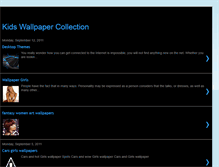 Tablet Screenshot of kidswallpapercollection.blogspot.com