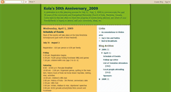 Desktop Screenshot of kola50anniversary.blogspot.com