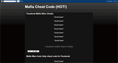 Desktop Screenshot of mafiacheatcode.blogspot.com