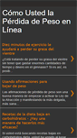 Mobile Screenshot of comoustedlaperdidadepesoenlinea.blogspot.com