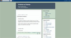 Desktop Screenshot of orientesoriente.blogspot.com