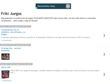 Tablet Screenshot of frikijuegos.blogspot.com