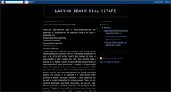 Desktop Screenshot of lagunabeachcarealestate.blogspot.com