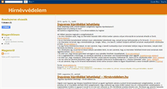 Desktop Screenshot of hirnevvedelem.blogspot.com