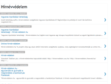 Tablet Screenshot of hirnevvedelem.blogspot.com
