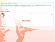 Tablet Screenshot of angelina-jolie-tattoos.blogspot.com