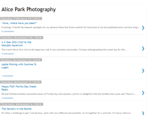 Tablet Screenshot of aliceparkphotography.blogspot.com