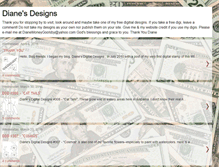 Tablet Screenshot of dianesdigitaldesigns.blogspot.com