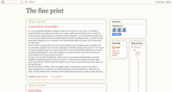 Desktop Screenshot of jude87-thefineprint.blogspot.com