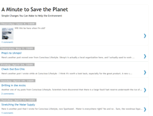 Tablet Screenshot of minutetosavetheplanet.blogspot.com