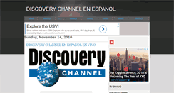 Desktop Screenshot of discovery-channel-en-espanol.blogspot.com