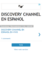 Mobile Screenshot of discovery-channel-en-espanol.blogspot.com