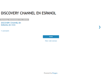 Tablet Screenshot of discovery-channel-en-espanol.blogspot.com