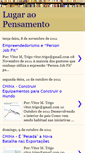 Mobile Screenshot of lugaraopensamento.blogspot.com
