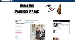 Desktop Screenshot of amateurfashionfreak.blogspot.com