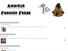 Tablet Screenshot of amateurfashionfreak.blogspot.com