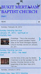 Mobile Screenshot of bukitmertajambaptistchurch.blogspot.com