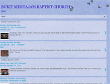 Tablet Screenshot of bukitmertajambaptistchurch.blogspot.com