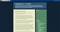 Desktop Screenshot of mgt341fall09.blogspot.com