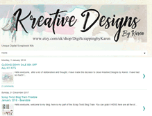 Tablet Screenshot of kreativedesignsbykaren.blogspot.com