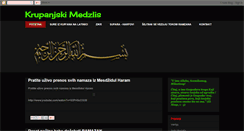 Desktop Screenshot of krupanjskimedzlis.blogspot.com