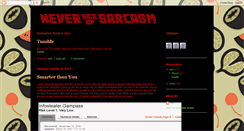 Desktop Screenshot of neversickofsarcasm.blogspot.com