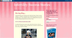 Desktop Screenshot of infertilitysuccessstories.blogspot.com