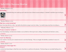 Tablet Screenshot of infertilitysuccessstories.blogspot.com
