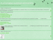 Tablet Screenshot of plataformasanidadnoroccidente.blogspot.com