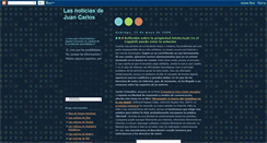 Desktop Screenshot of lasnoticiasdejuancarlos.blogspot.com