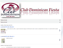 Tablet Screenshot of clubdominicanfiesta.blogspot.com