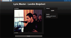 Desktop Screenshot of lyricmaster-lavdimbrajshori.blogspot.com