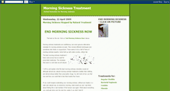 Desktop Screenshot of morningsicknesstreatment.blogspot.com