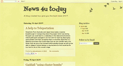 Desktop Screenshot of news4utoday.blogspot.com