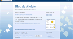 Desktop Screenshot of blogdealolete.blogspot.com