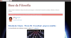 Desktop Screenshot of basedafilosofia.blogspot.com